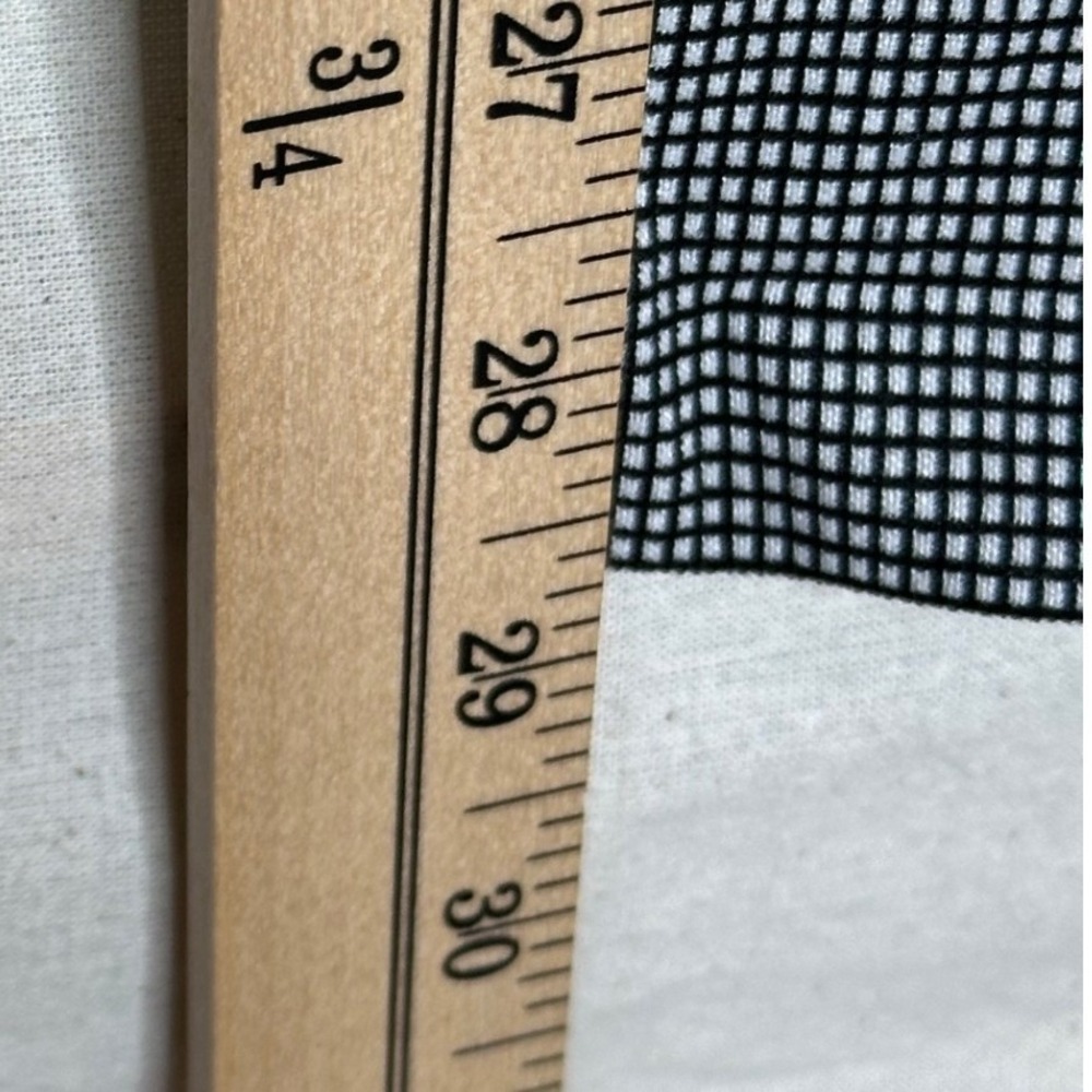 Elle Square Print Pull On Elastic Waist Dress Pants size Large Black/White - Picture 8 of 8